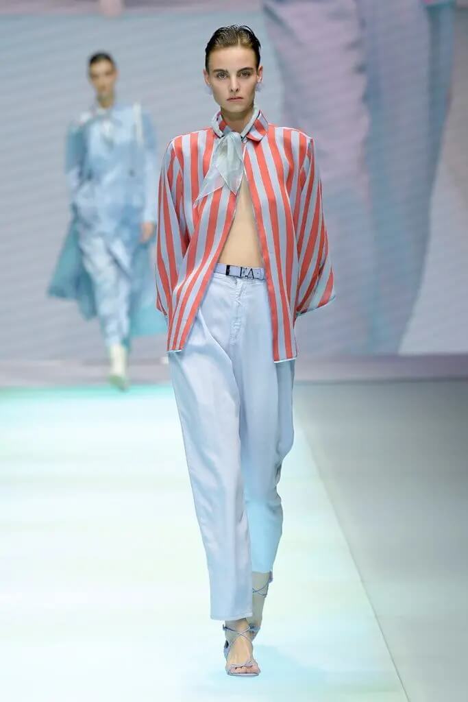 emporio Armani primavera estate 2022 collezione mfw Life&People Magazine LifeandPeople.it