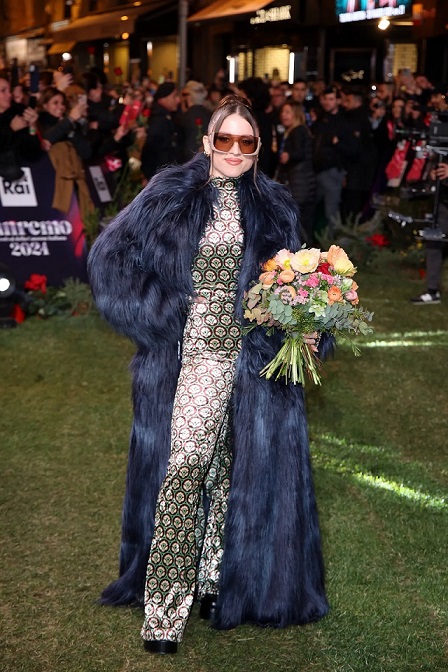 look green carpet Festival Sanremo 2024 | Life&People Magazine